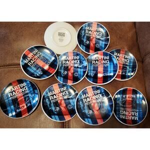 MARTINI RACING PORSCHE Water coasters Limited Edition Price per 1 piece